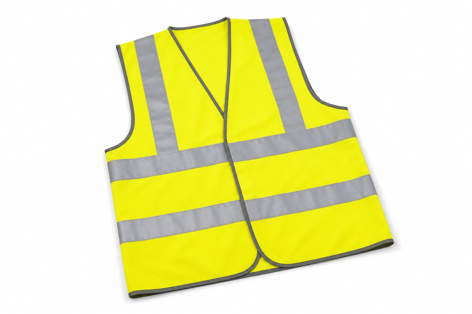 NLS Hi-Vis Safety Vest — Class 2 fluorescent vest with reflective banding, sized M to 4XL.
