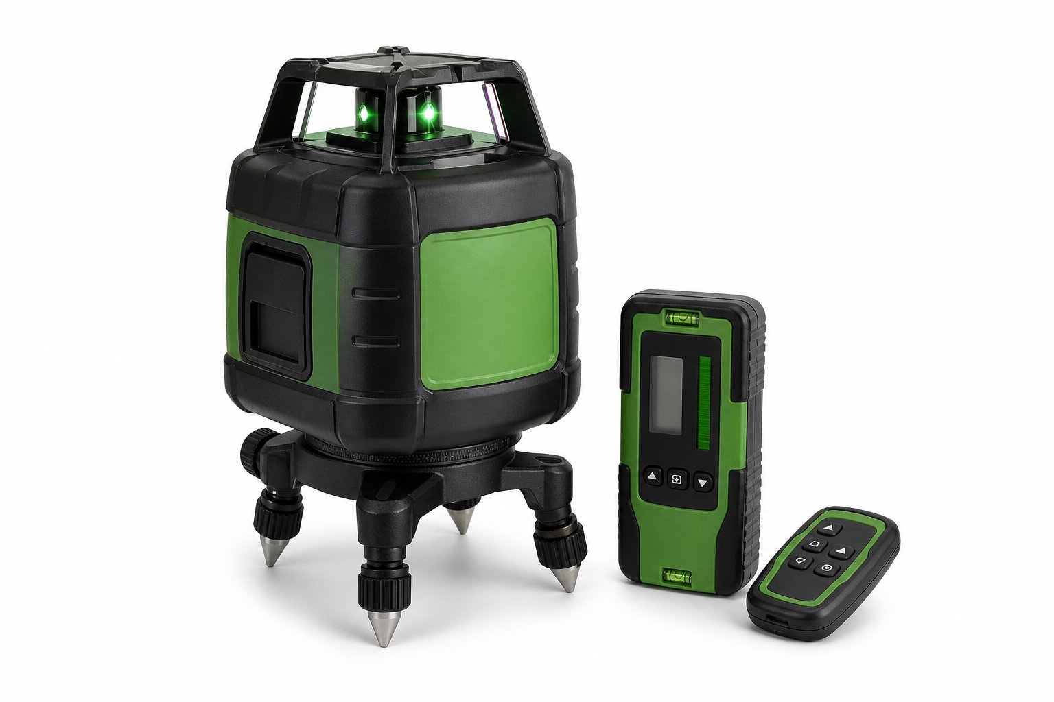 NLS Rotary Laser Level Kit — Self-levelling rotary laser, 500 m working range, supplied with tripod, receiver and remote.