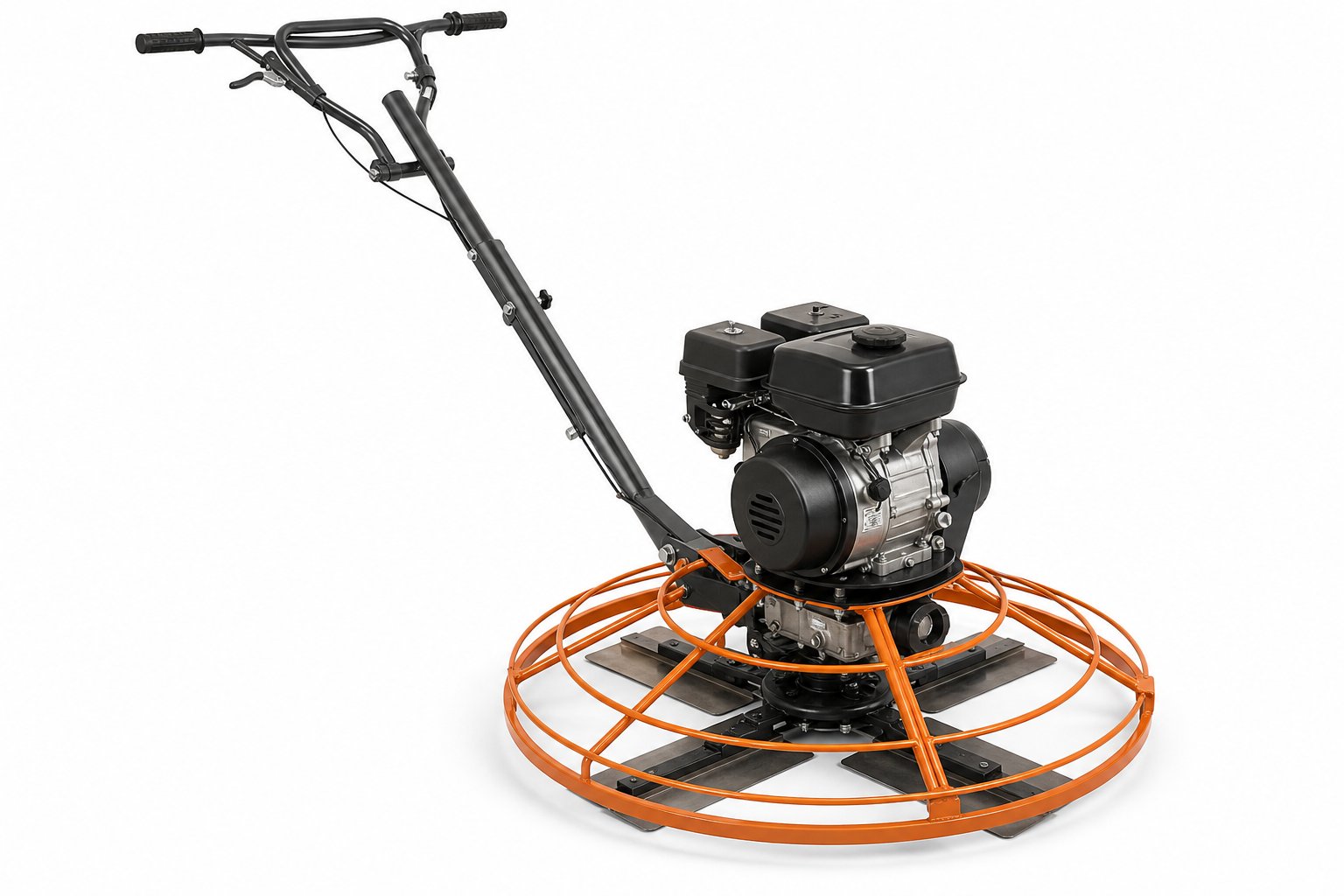 NLS Power Trowel 900 mm — Walk-behind petrol trowel with a 900 mm four-blade rotor.
