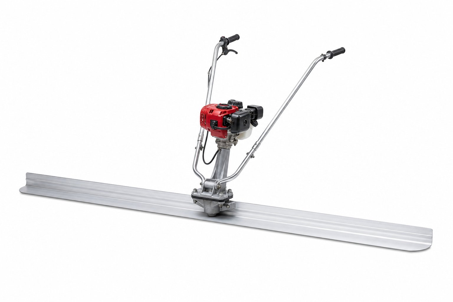 NLS Vibrating Screed 2 m — 2 metre petrol vibrating screed beam that levels and compacts a slab in one pass.