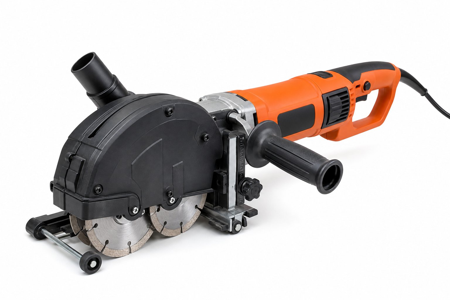 NLS Wall Chaser WC-45 — Twin-blade wall chaser with dust extraction for clean conduit and channel work.